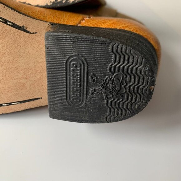 Guerrero Botitas Cowboy Boots Exotic Yellow Sz 5 Western Embroidered Mexico - Picture 2 of 16